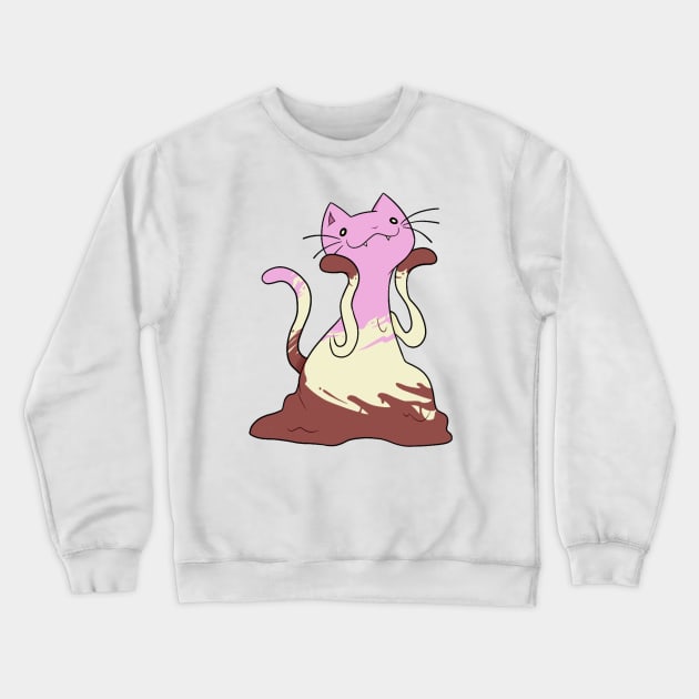 Ice Cream Kitty Crewneck Sweatshirt by anitasafonova